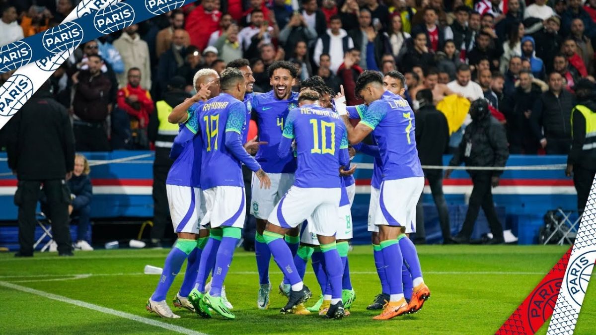 حواشی دیدار برزیل و تونس در استادیوم پارک دو پرنس