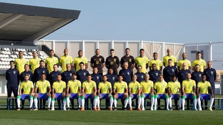 عکس تیمی برزیل پیش از شروع جام جهانی 2022 قطر