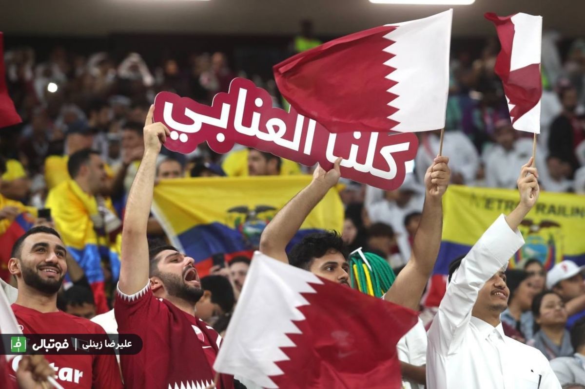 گزارش تصویری اختصاصی/ تماشاگران قطر و اکوادور در افتتاحیه جام جهانی