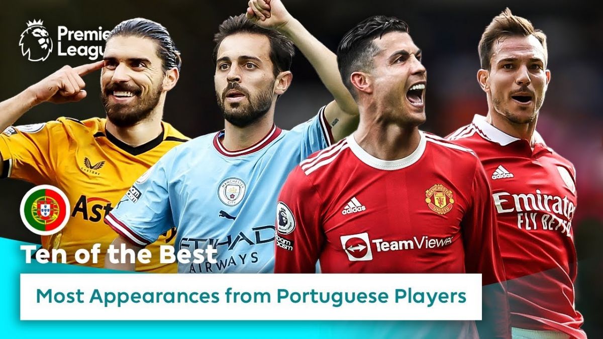 10 بازیکن برتر با ملیت پرتغالی با بیشترین تعداد بازی در لیگ برتر انگلیس