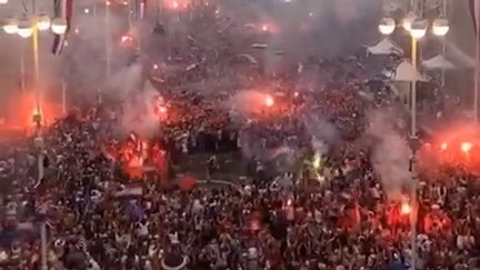 شادی مردم کرواسی پس از کسب مقام سوم جام جهانی 2022