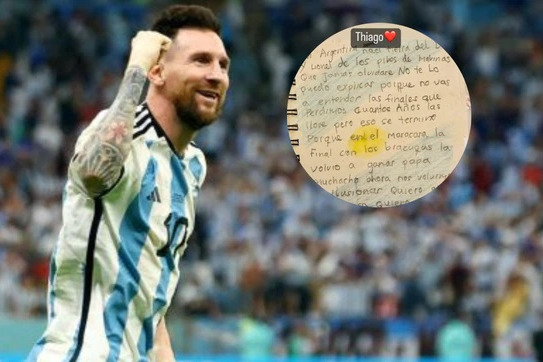 نامه پسر مسی به لئو در آستانه فینال جام جهانی