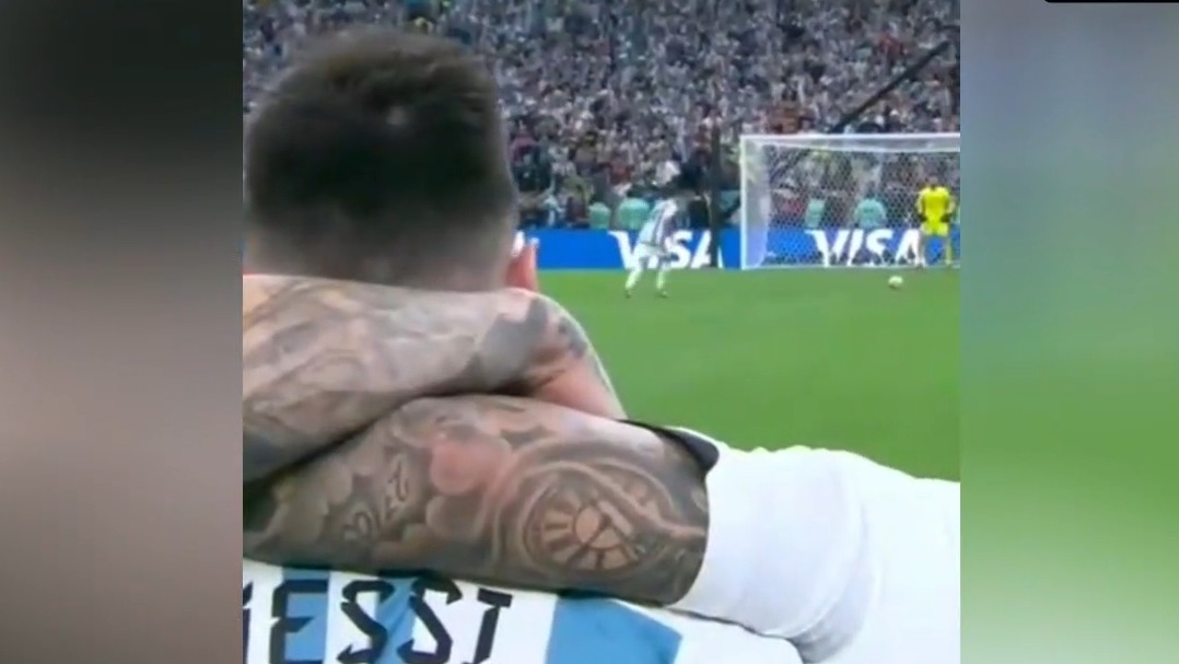 لحظه پنالتی آخر آرژانتین در فینال جام جهانی از زاویه دید لیونل مسی