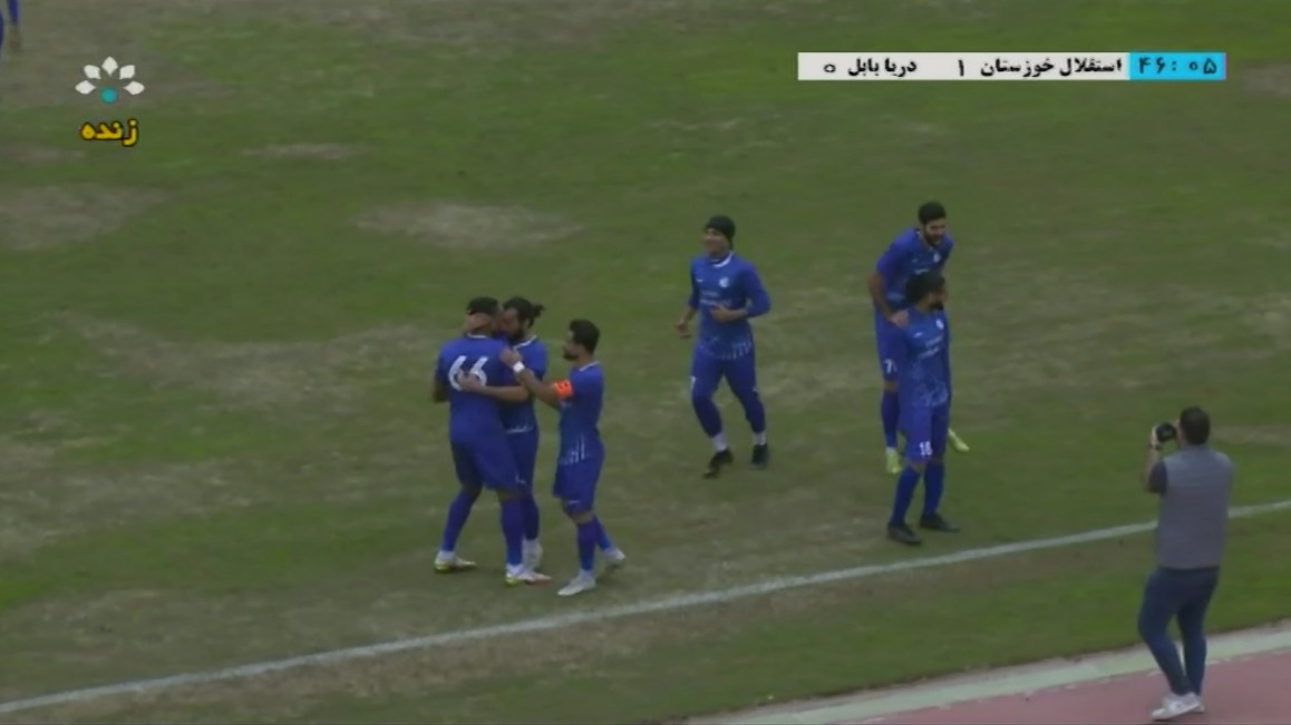 خلاصه بازی استقلال خوزستان 1-0 دریا کاسپین بابل