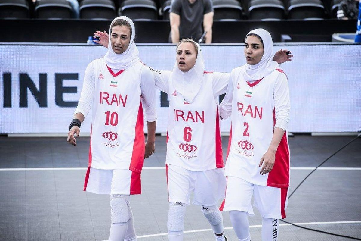 شکست تیم ملی بسکتبال سه نفره دختران ایران مقابل چین