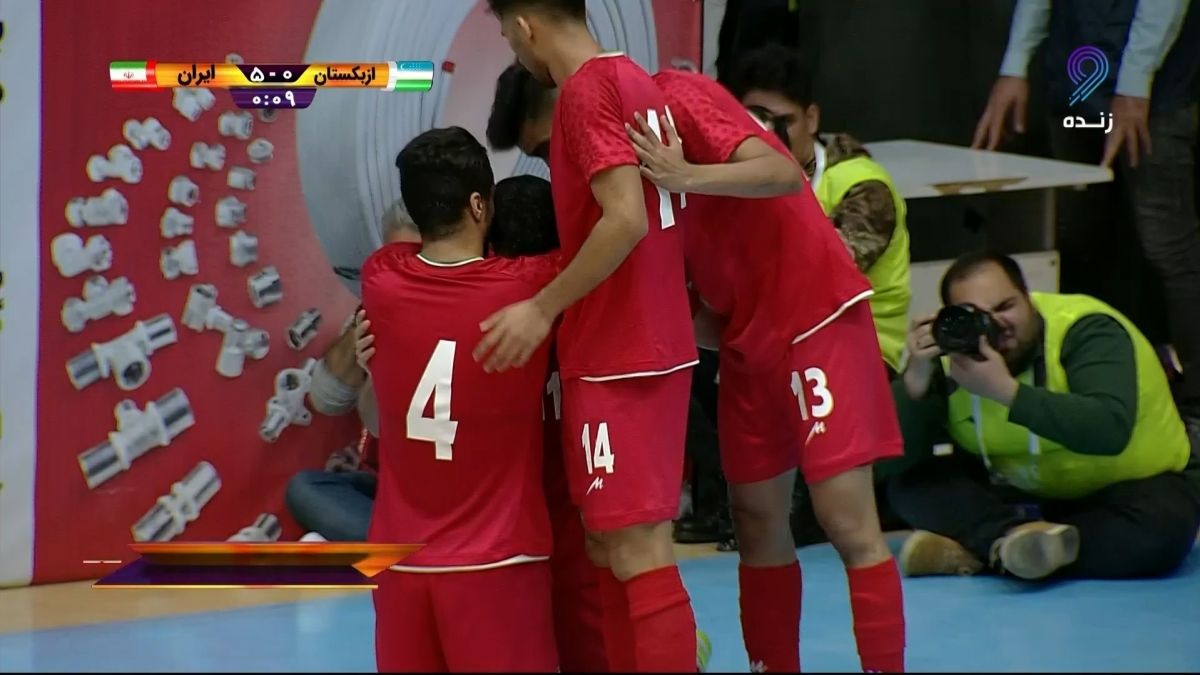 خلاصه بازی فوتسال ایران 8-1 ازبکستان