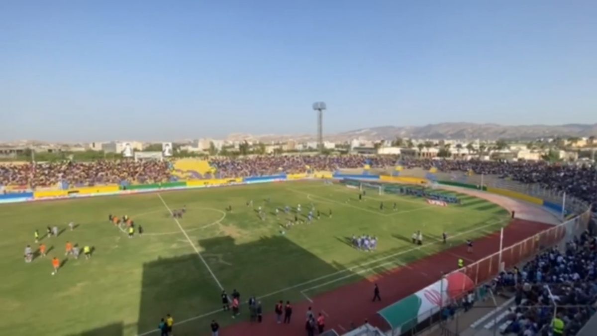 نمایی از ورزشگاه محل برگزاری بازی پارس جنوبی و استقلال