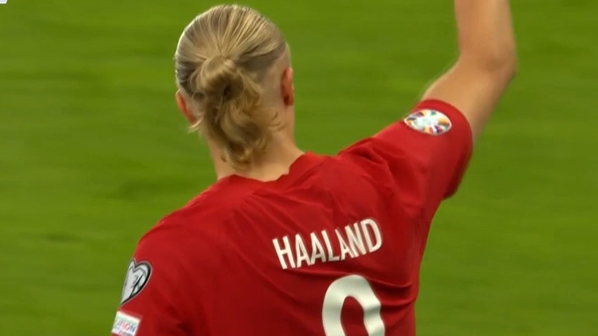دبل هالند در بازی نروژ 3-1 قبرس