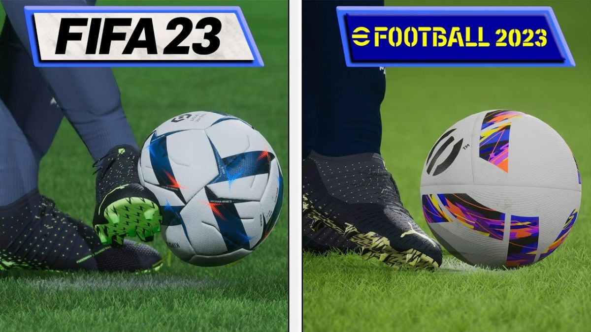 مقایسه گرافیک FIFA 23 و PES 2023
