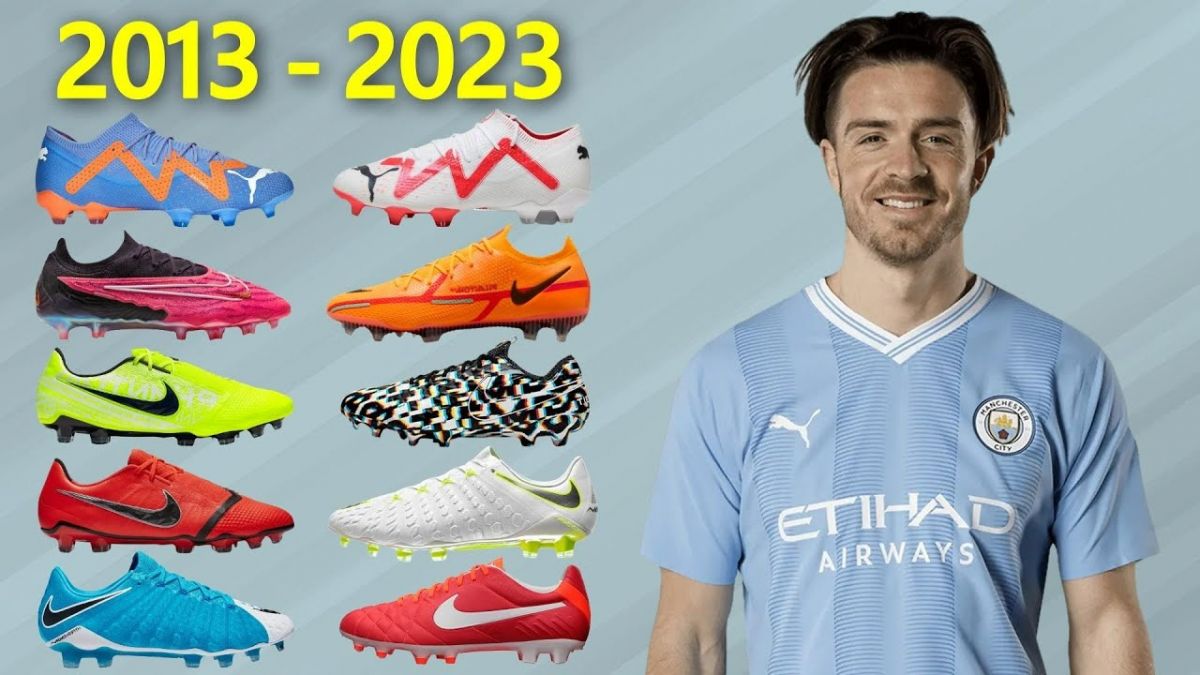 کفش های فوتبالی جک گریلیش از 2013 تا 2023