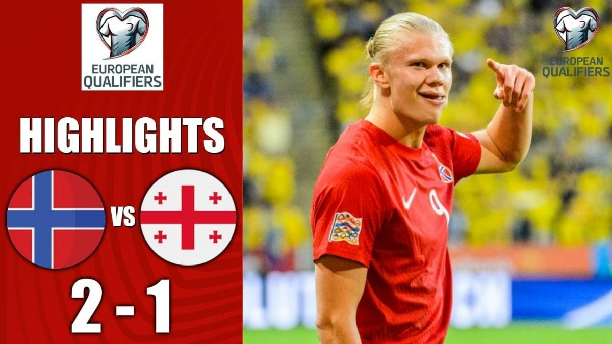 خلاصه بازی نروژ 2-1 گرجستان (گلزنی هالند)