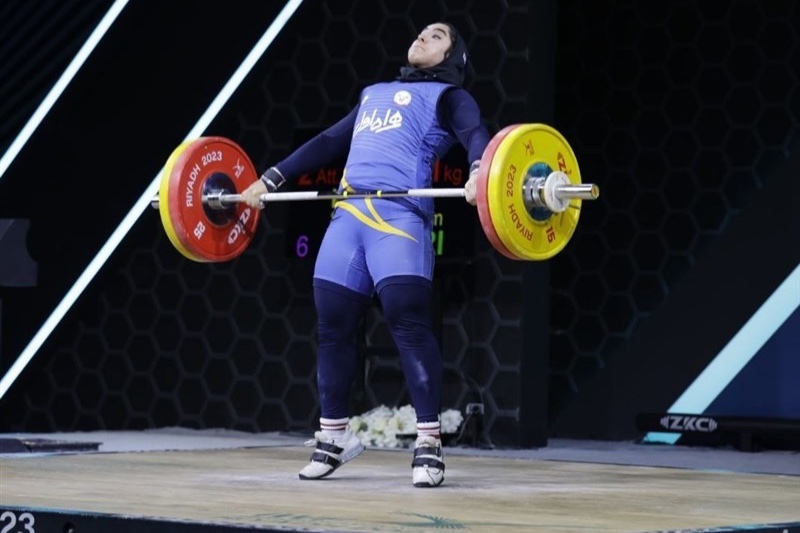 جایگاه هفتمی «الهام حسینی» در مسابقات وزنه‌برداری قهرمانی جهان