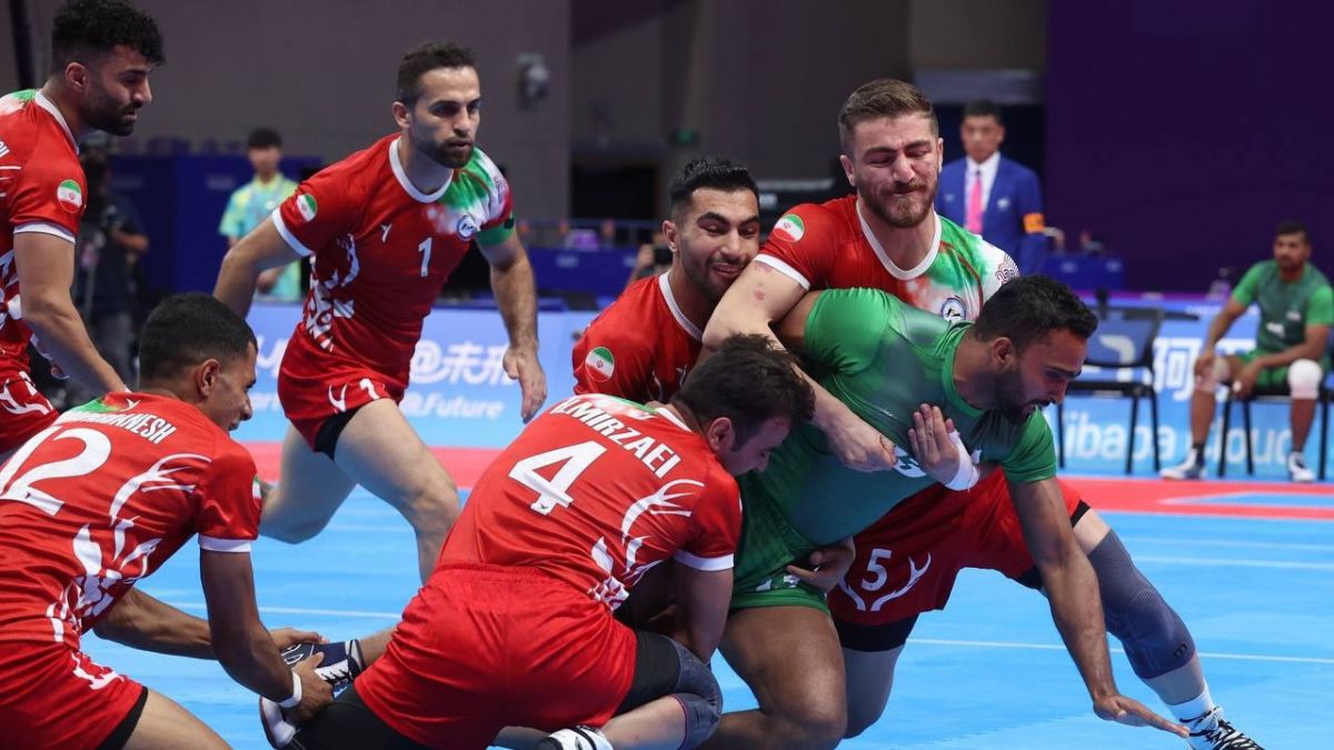 پیروزی مقتدرانه تیم ملی کبدی ایران برابر پاکستان