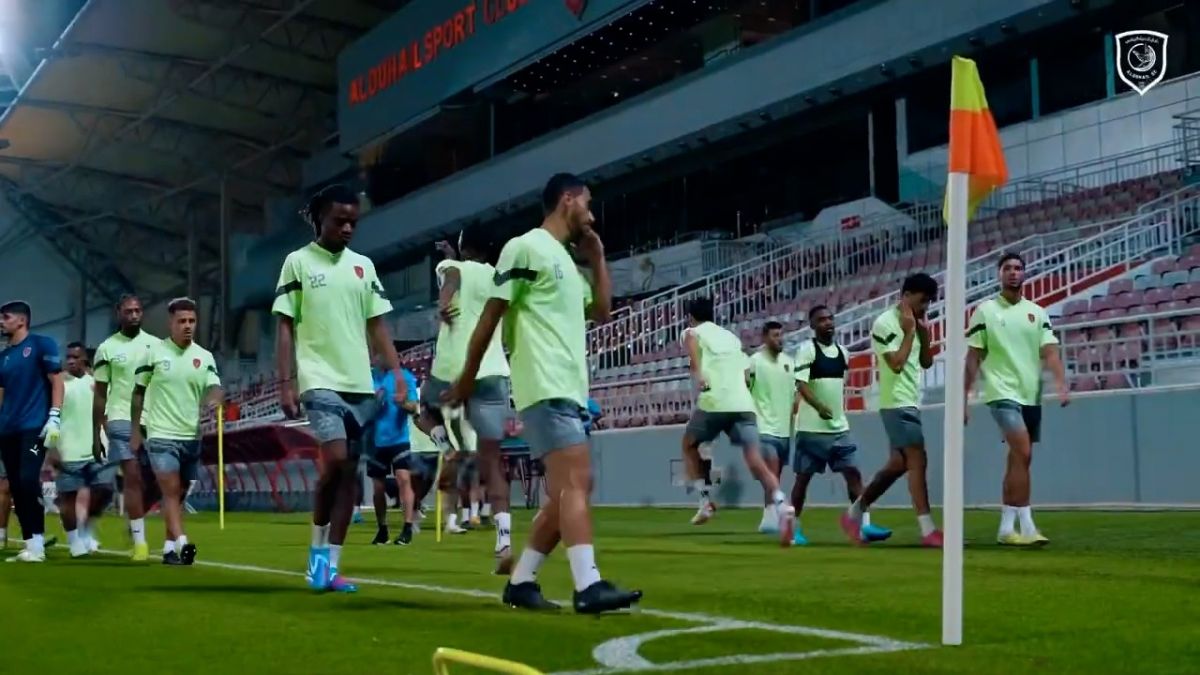 آخرین تمرینات الدحیل قطر برای تقابل با پرسپولیس در لیگ قهرمانان آسیا