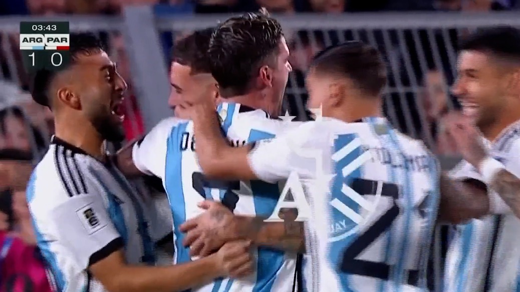 گل اول آرژانتین به پاراگوئه (اوتامندی)