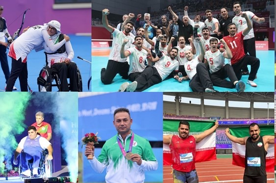 بازی‌های پاراآسیایی| رده‌بندی مدالی روز پنجم؛ فرزندان ایران در آستانه کسب چهلمین طلا