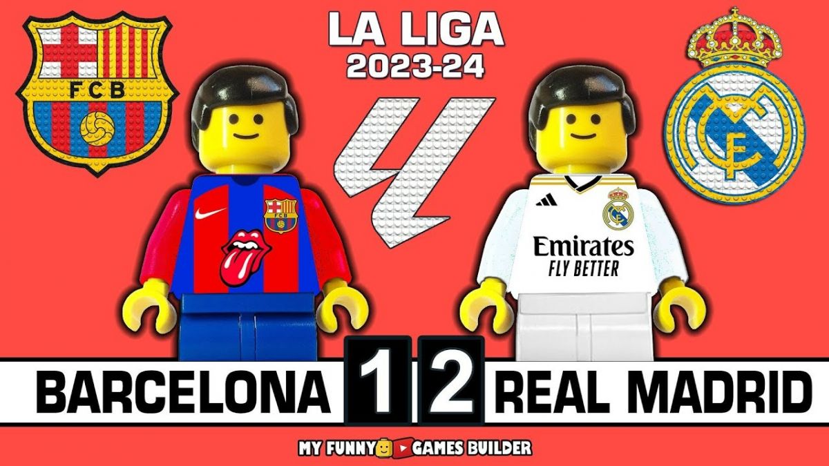شبیه سازی بازی بارسلونا 1-2 رئال مادرید با عروسک لگو