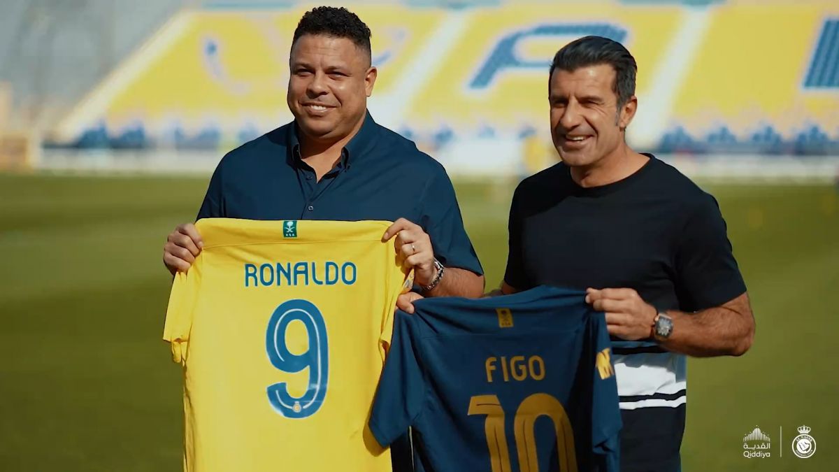 بازدید فیگو و رونالدو نازاریو در باشگاه النصر