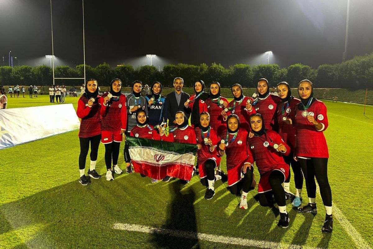 کسب اولین مدال تاریخ راگبی زنان ایران در مسابقات آسیایی