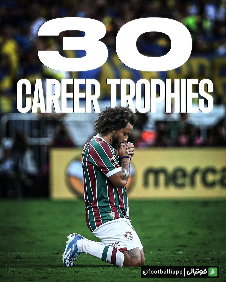 مارسلو با قهرمانی کوپا لیبرتادورس همراه با فلومیننزه، به رکورد ۳۰ جام در دوران فوتبالی خودش رسید