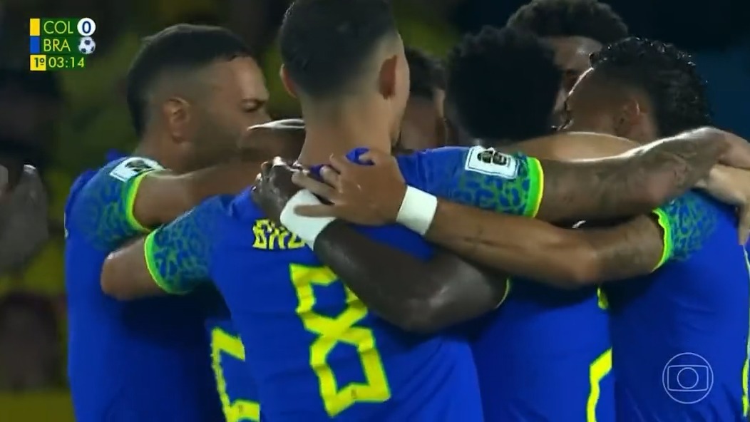 گل اول برزیل به کلمبیا (مارتینلی)