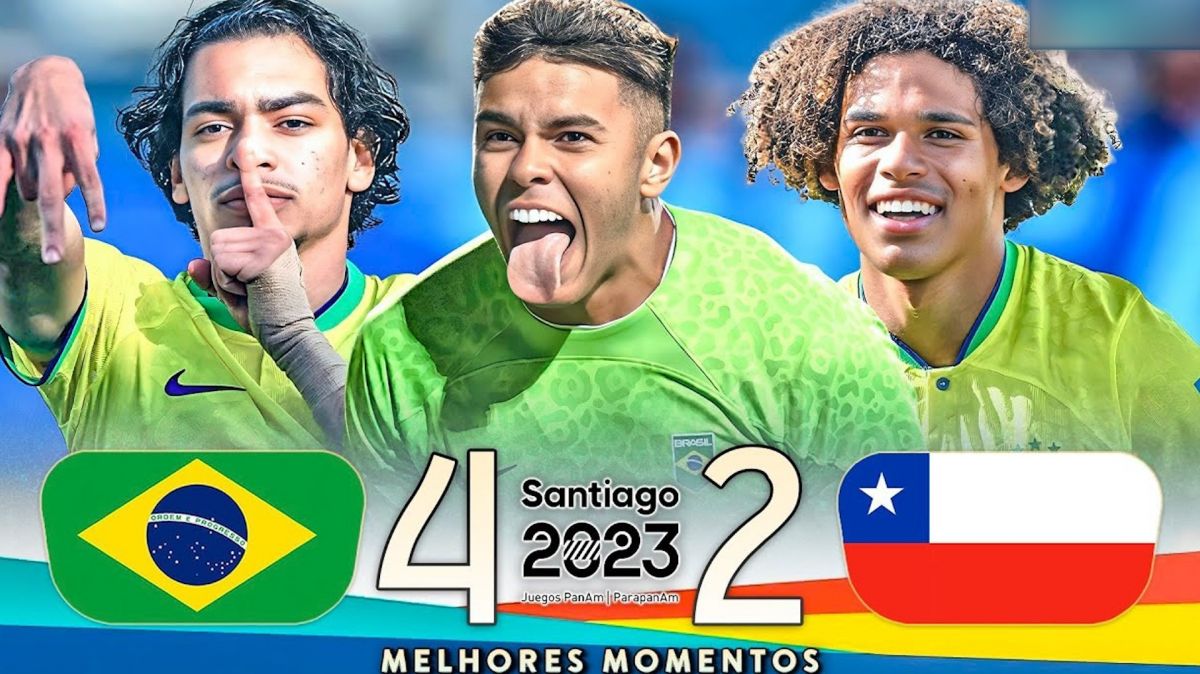خلاصه بازی امیدهای برزیل 4-2  امیدهای شیلی (فینال بازیهای قاره آمریکا 2023)