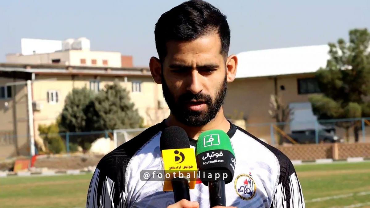 مصاحبه بازیکنان نفت مسجدسلیمان در حاشیه تمرین برای تقابل با داماش گیلان