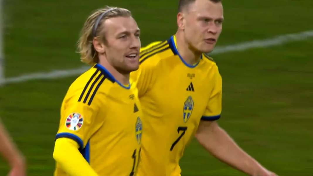 گل دوم سوئد به استونی (کار تیمی زبیای بازیکنان سوئد - فورسبرگ)
