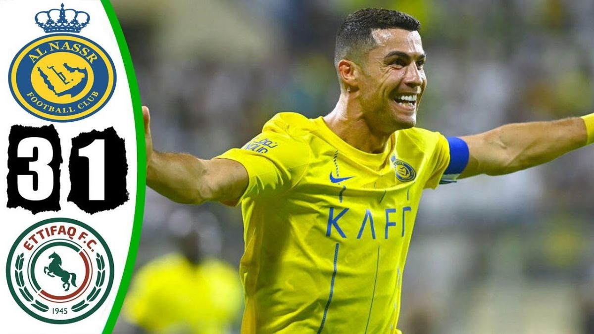 خلاصه بازی النصر 3-1 الاتفاق (گلزنی رونالدو)