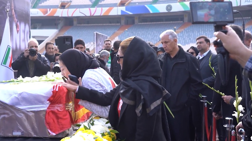 آخرین حضور ملیکا محمدی در ورزشگاه آزادی