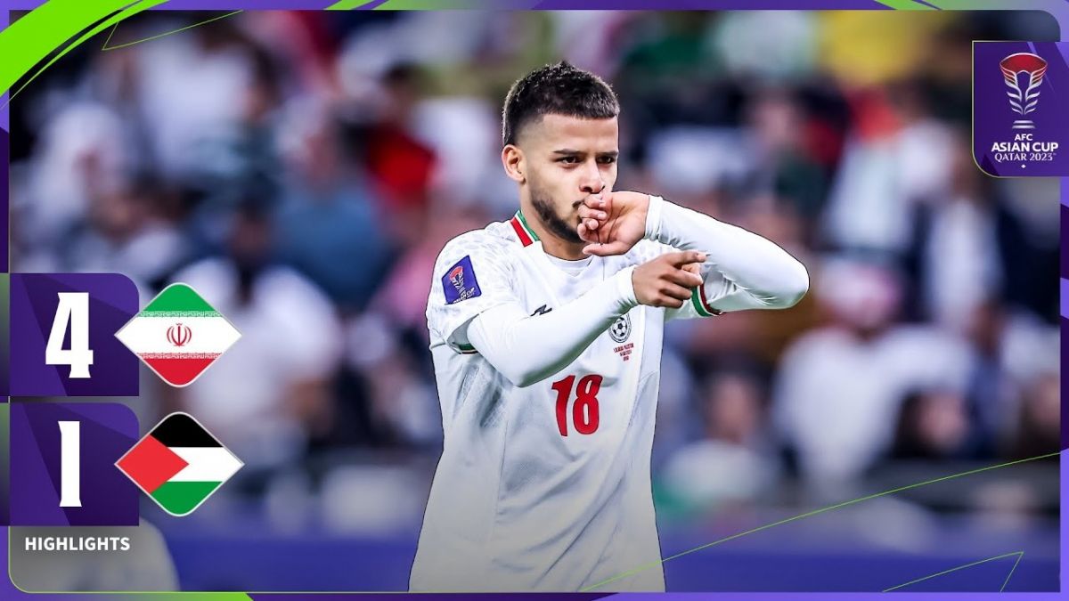 خلاصه بازی ایران 4-1 فلسطین