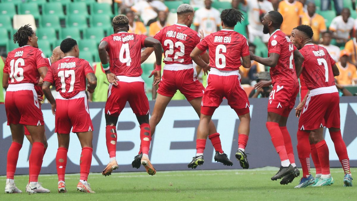شادی عجیب بازیکنان گینه استوایی بعد از پیروزی مقابل گینه بیسائو
