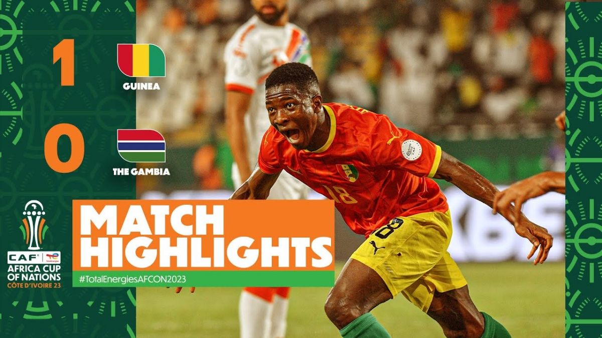 خلاصه بازی گینه 1-0 گامبیا