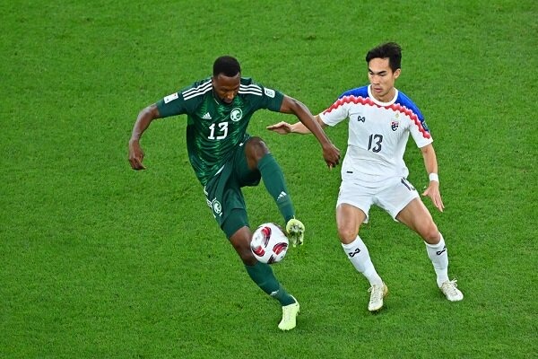 جام ملت‌های آسیا| توقف عربستان برابر تایلند در نیمه اول