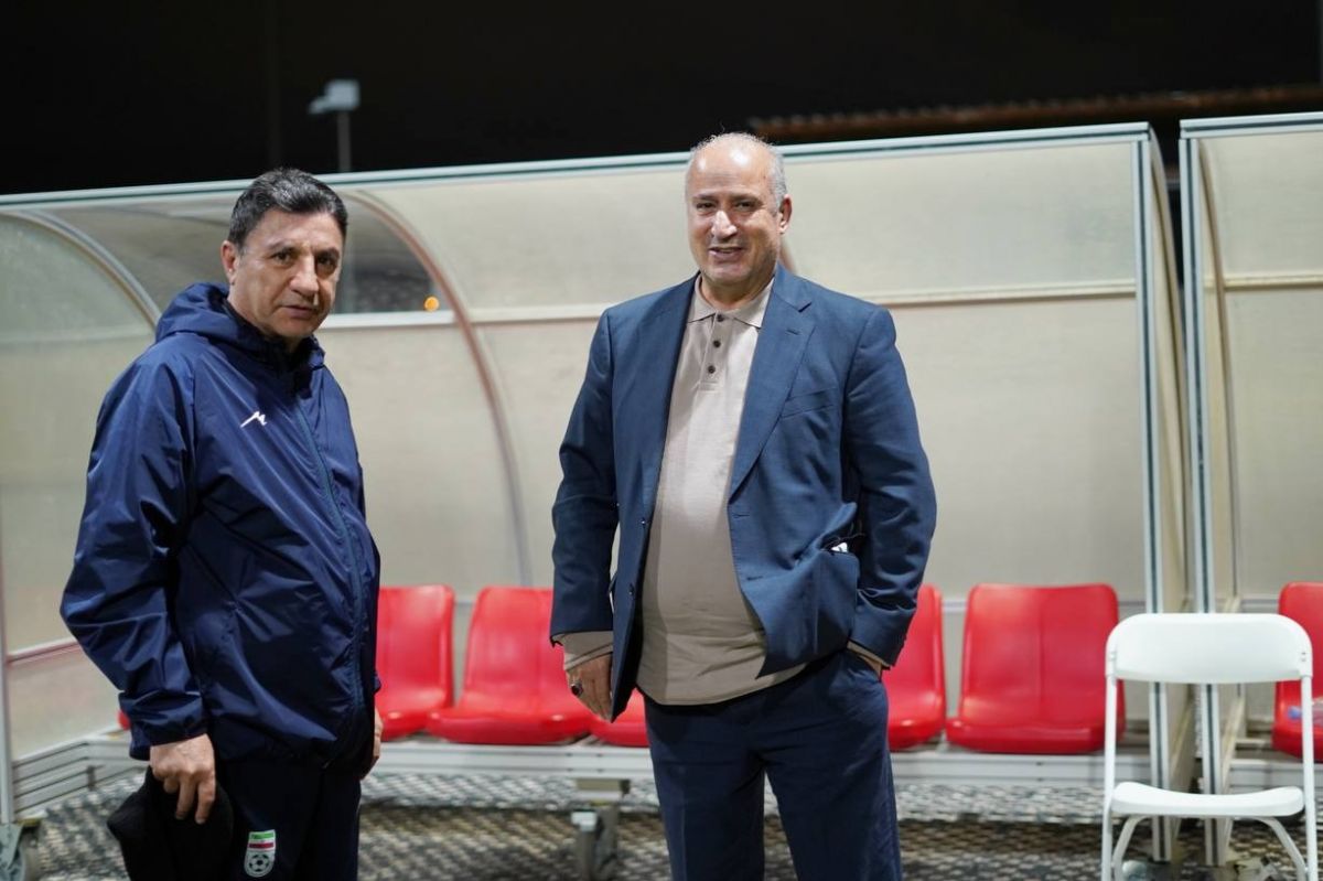 حضور رییس فدراسیون فوتبال در تمرین تیم ملی؛ ملی‌پوشان، سوریه را شبیه‌سازی کردند