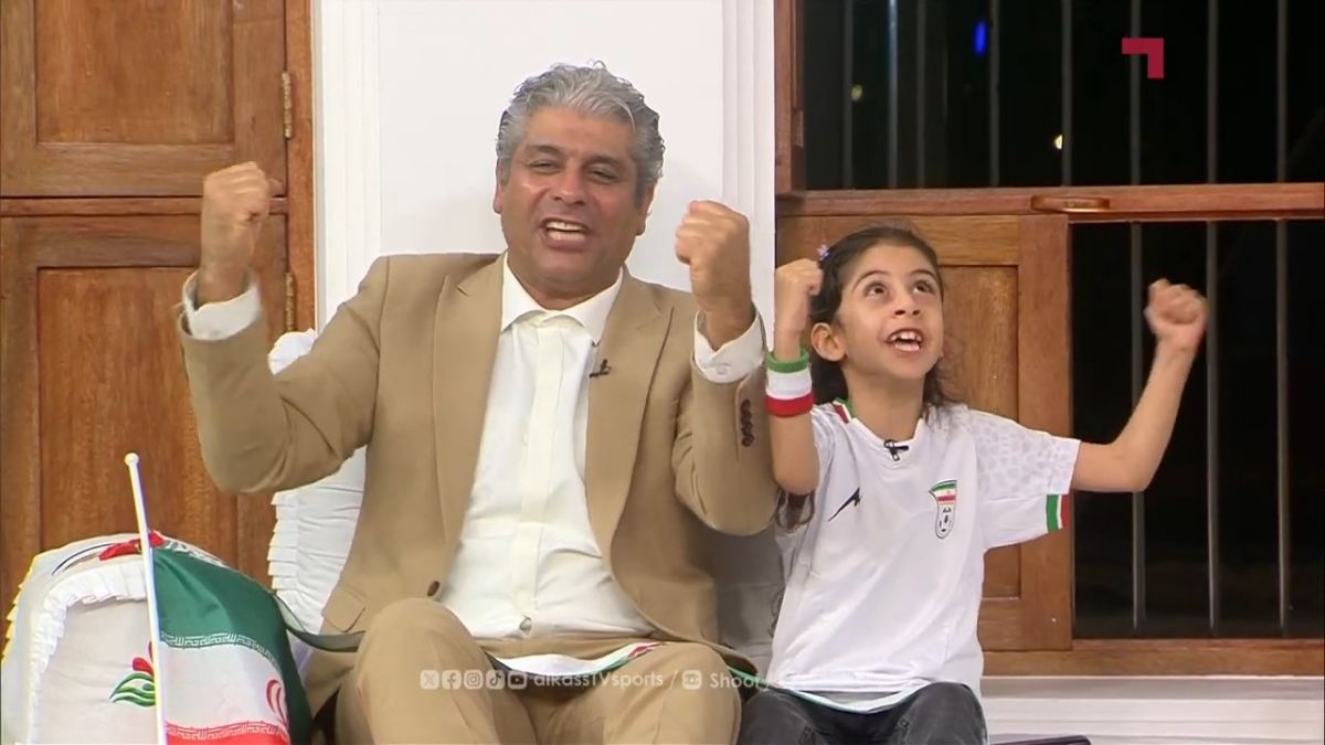 اینبار حضور خانوادگی لیث نوبری در شبکه تلویزیونی الکاس بعد از بازی ایران و سوریه