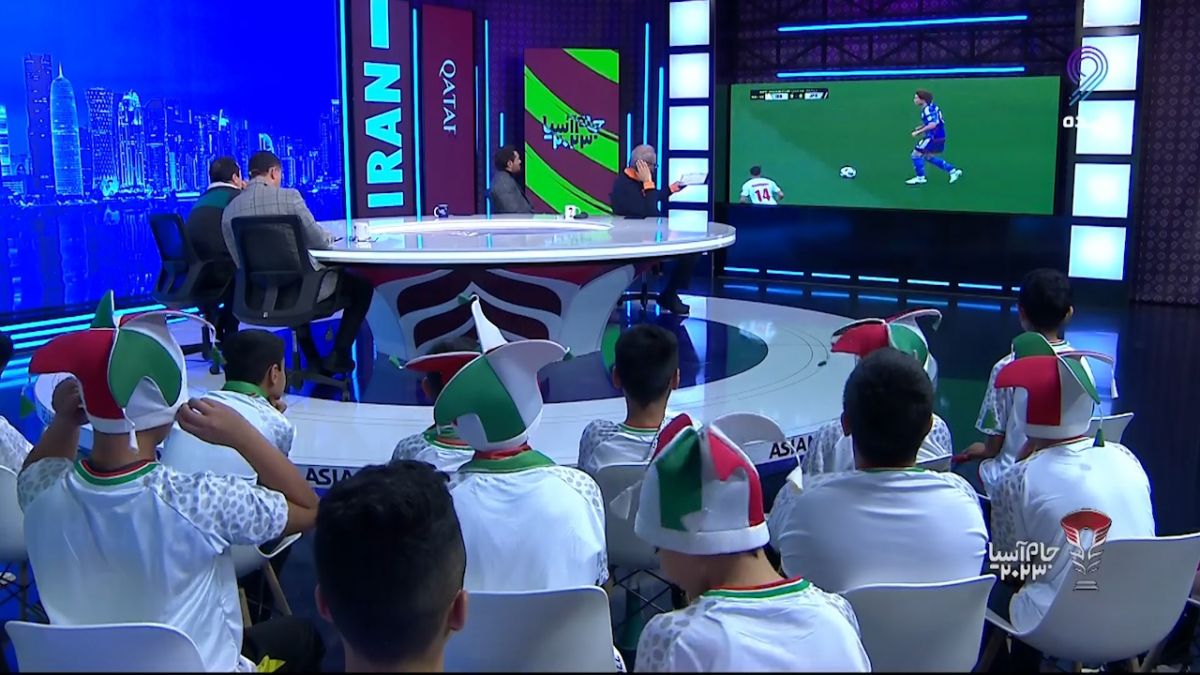 جام آسیا 2023/ شوخی خداداد عزیزی با کودکان حاضر در استودیو: به مهدکودک شبکه ورزش خوش آمدید