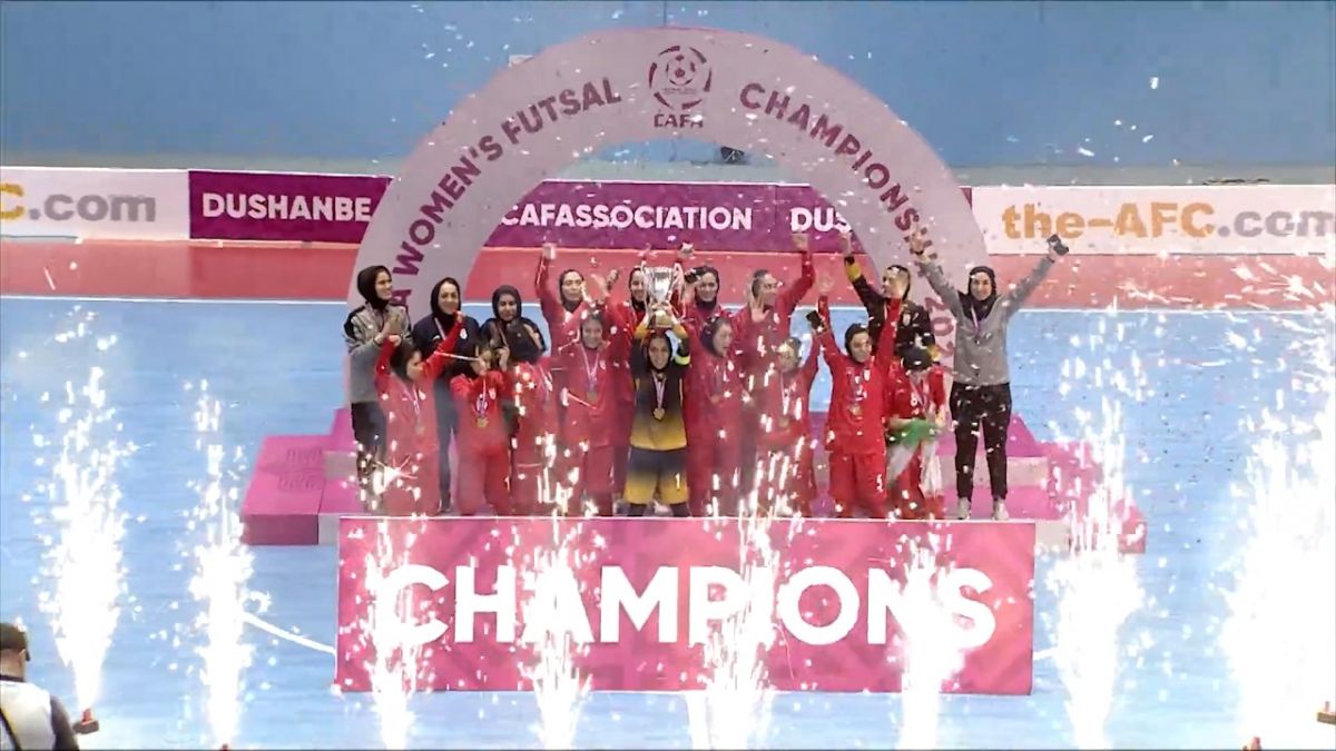 جشن قهرمانی بانوان ایران در مسابقات کافا