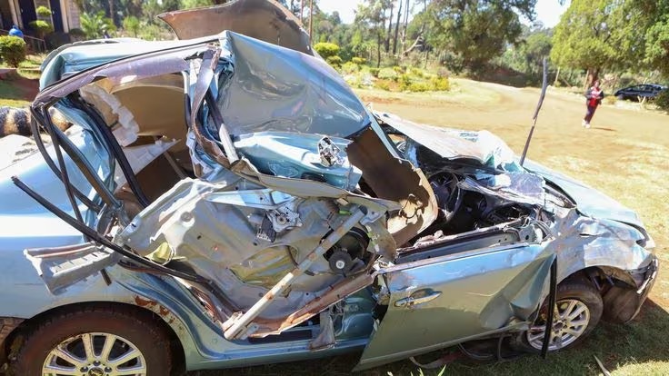 عکس؛ خودروی مچاله شده قهرمان ماراتن جهان که منجر به مرگ مشکوکش شد