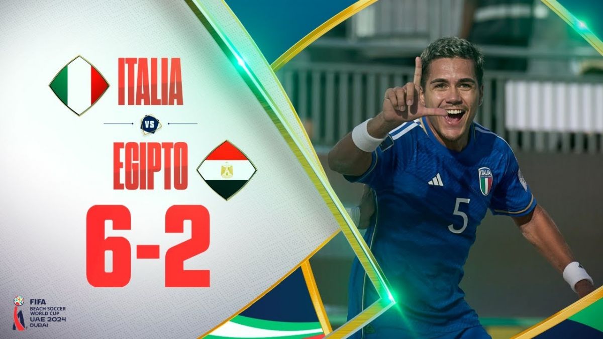 خلاصه بازی ایتالیا 6-2 مصر (جام جهانی فوتبال ساحلی 2024)