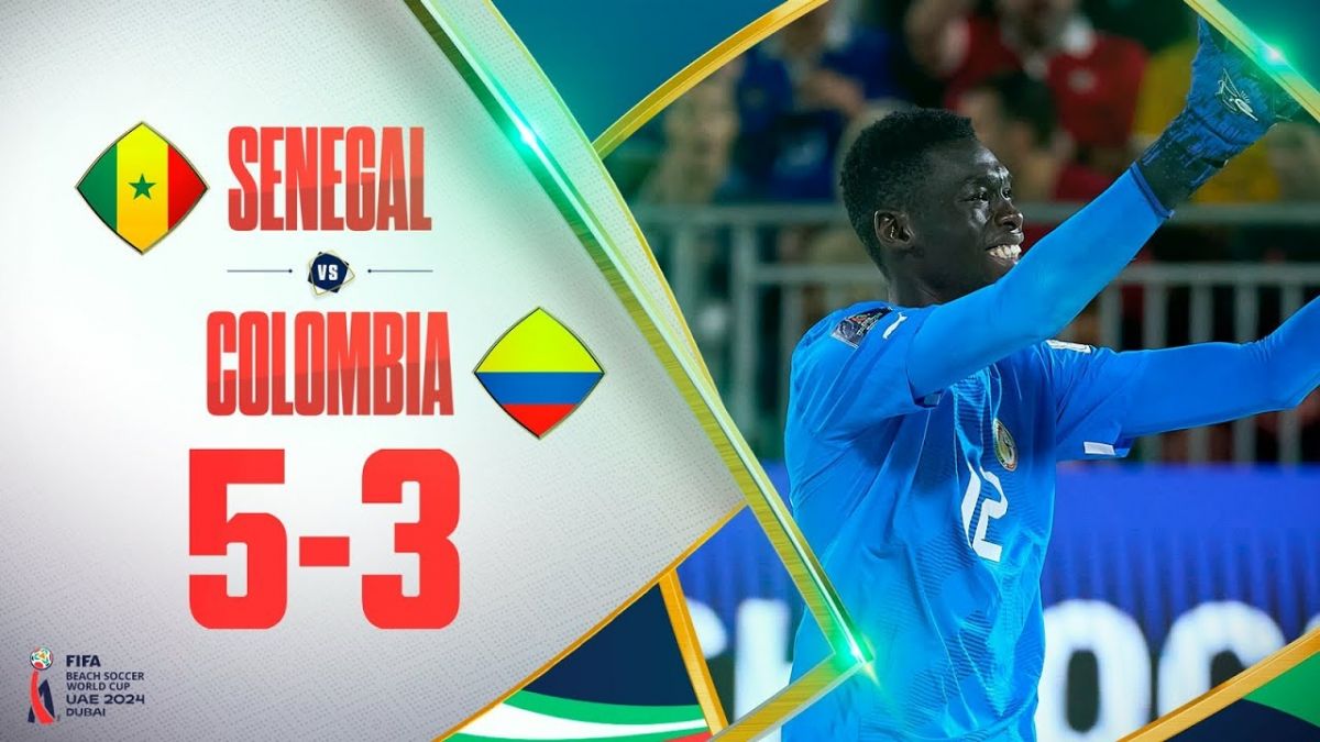 خلاصه بازی فوتبال ساحلی سنگال 5-3 کلمبیا