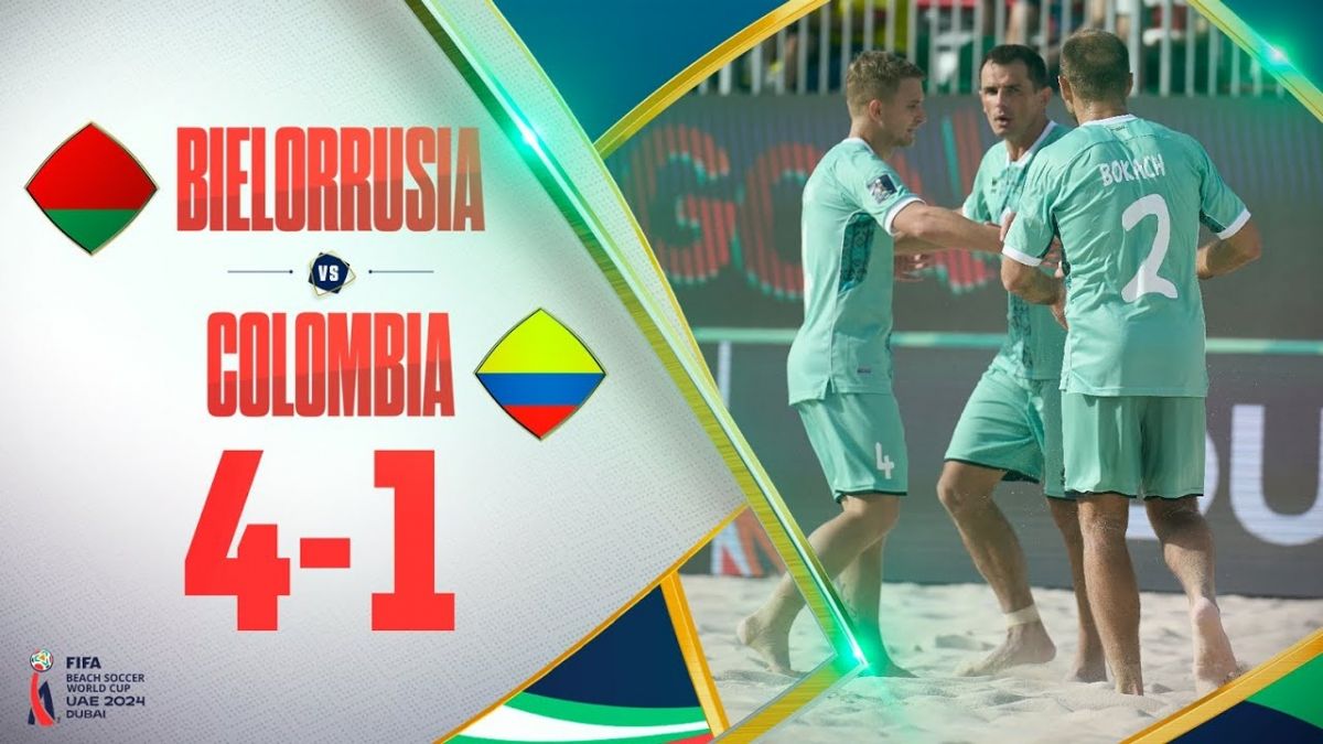 خلاصه بازی فوتبال ساحلی بلاروس 4-1 کلمبیا