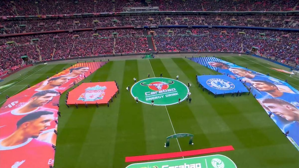مراسم زیبای ابتدای بازی فینال جام اتحادیه انگلیس