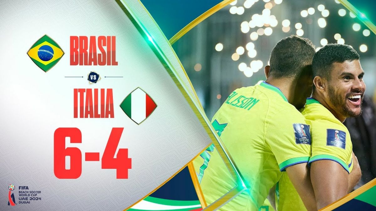 خلاصه بازی ساحلی برزیل 6-4 ایتالیا (فینال جام جهانی فوتبال ساحلی 2024)