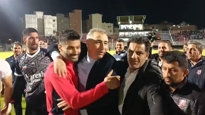 اختصاصی/ خوشحالی بی حد و حصر ساکت الهامی بعد از پیروزی مقابل شمس آذر