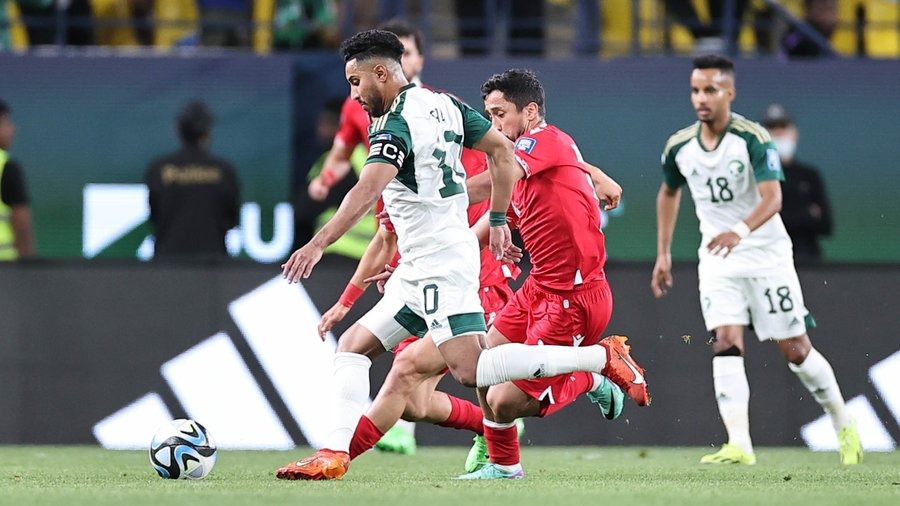 گل بازی عربستان 1-0 تاجیکستان (مقدماتی جام جهانی 2026)