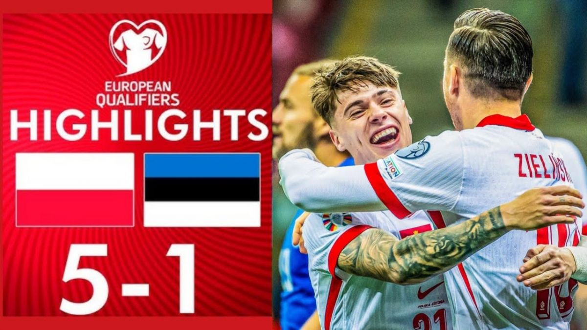 خلاصه بازی لهستان 5-1 استونی (پلی آف یورو 2024)