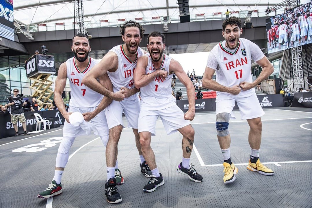 صعود مقتدرانه تیم ملی بسکتبال سه نفره ایران به فینال کاپ آسیا