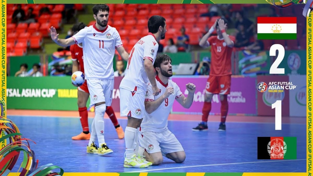 خلاصه بازی تاجیکستان 2-1 افغانستان (1/4 نهایی جام ملتهای فوتسال آسیا 2024)