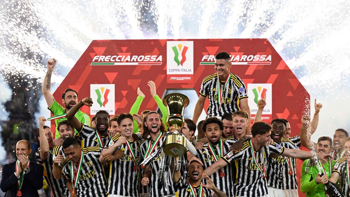 عکس؛ جشن قهرمانی یوونتوس در جام حذفی ایتالیا